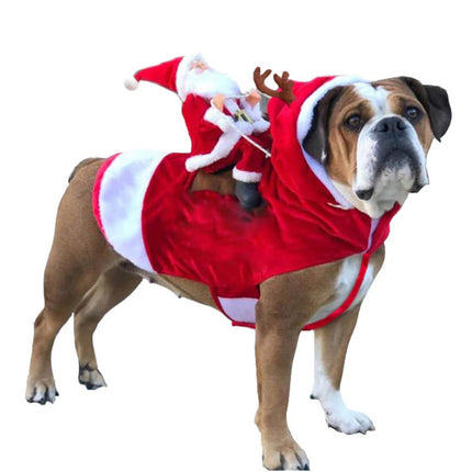 Christmas Party Santa Claus Pet Cosplay Dog Costume