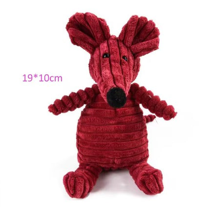 Plush Dog Toy Animals Bite Resistant Squeaky Toys Chew Guard