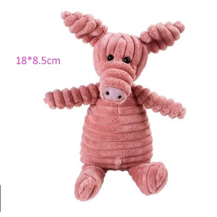 Plush Dog Toy Animals Bite Resistant Squeaky Toys Chew Guard