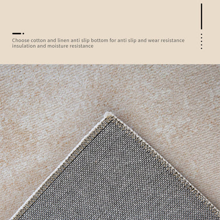 Cream Style Line Texture Simple Modern Faux Cashmere Home Carpet