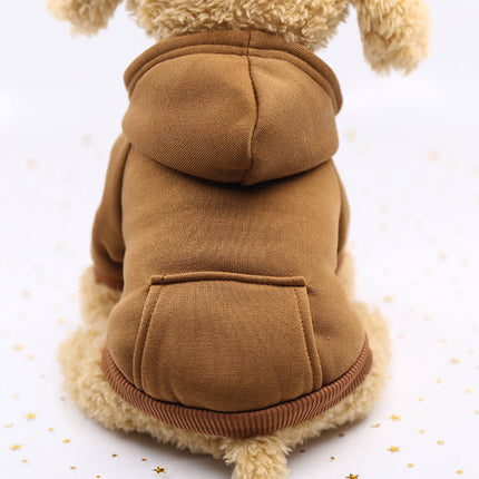 Autumn and Winter Pocket Sweatshirt Double Legs Sports Style Multicolor Pet Dog Clothes