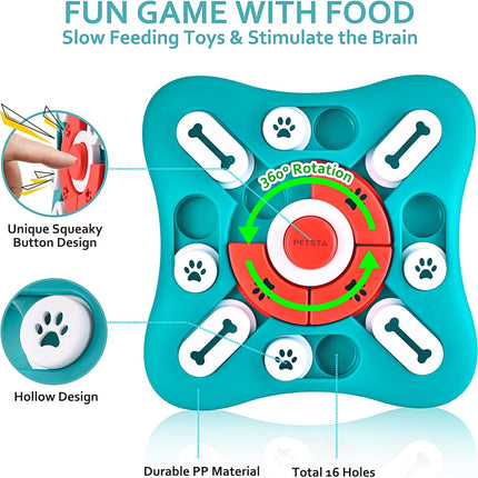 Interactive Dog Puzzle & Treat Dispenser for IQ Training & Brain Stimulation 🐶