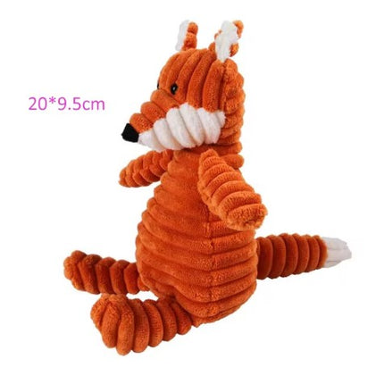 Plush Dog Toy Animals Bite Resistant Squeaky Toys Chew Guard