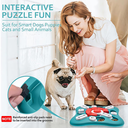 Interactive Dog Puzzle & Treat Dispenser for IQ Training & Brain Stimulation 🐶