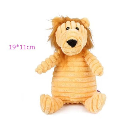 Plush Dog Toy Animals Bite Resistant Squeaky Toys Chew Guard