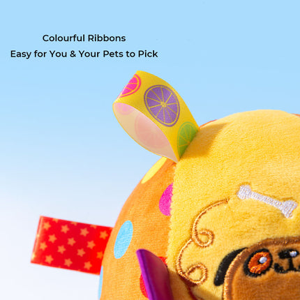 Cute Embroidered Squeaky Dog Toys