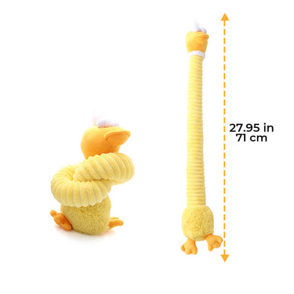 Long Neck Animal Squeaky Plush Dog Toy Interactive Chew Toy