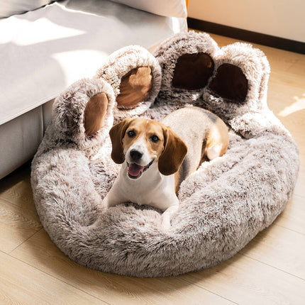 Large Round Dog Bed - Fuzzy Paw