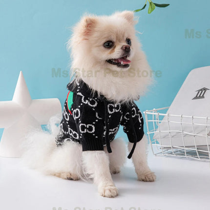 High-quality trendy luxury pet sweater for small and medium-sized dog thickened