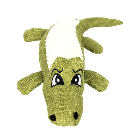 Interactive Cartoon Animal Plush Alligator Chew Toy