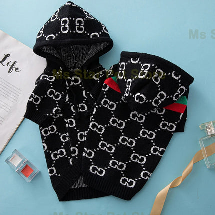 High-quality trendy luxury pet sweater for small and medium-sized dog thickened