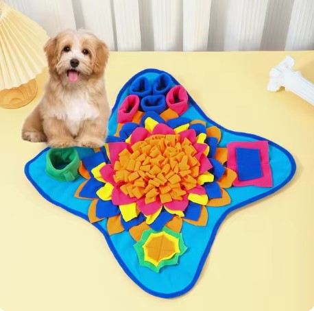 Pet Sniffing Training Mat Dog Intelligence Training Food Storage Blanket Slow Feeding Mat Pet Toy